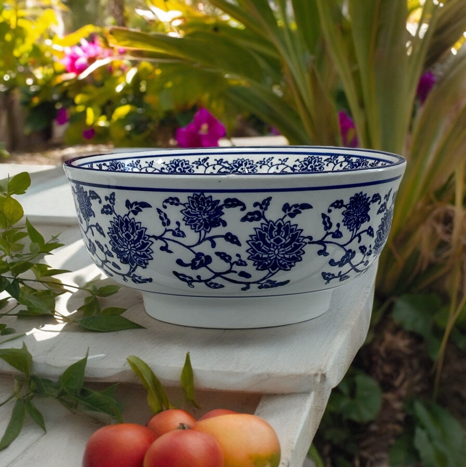 Wheatley — Blue & White Candle