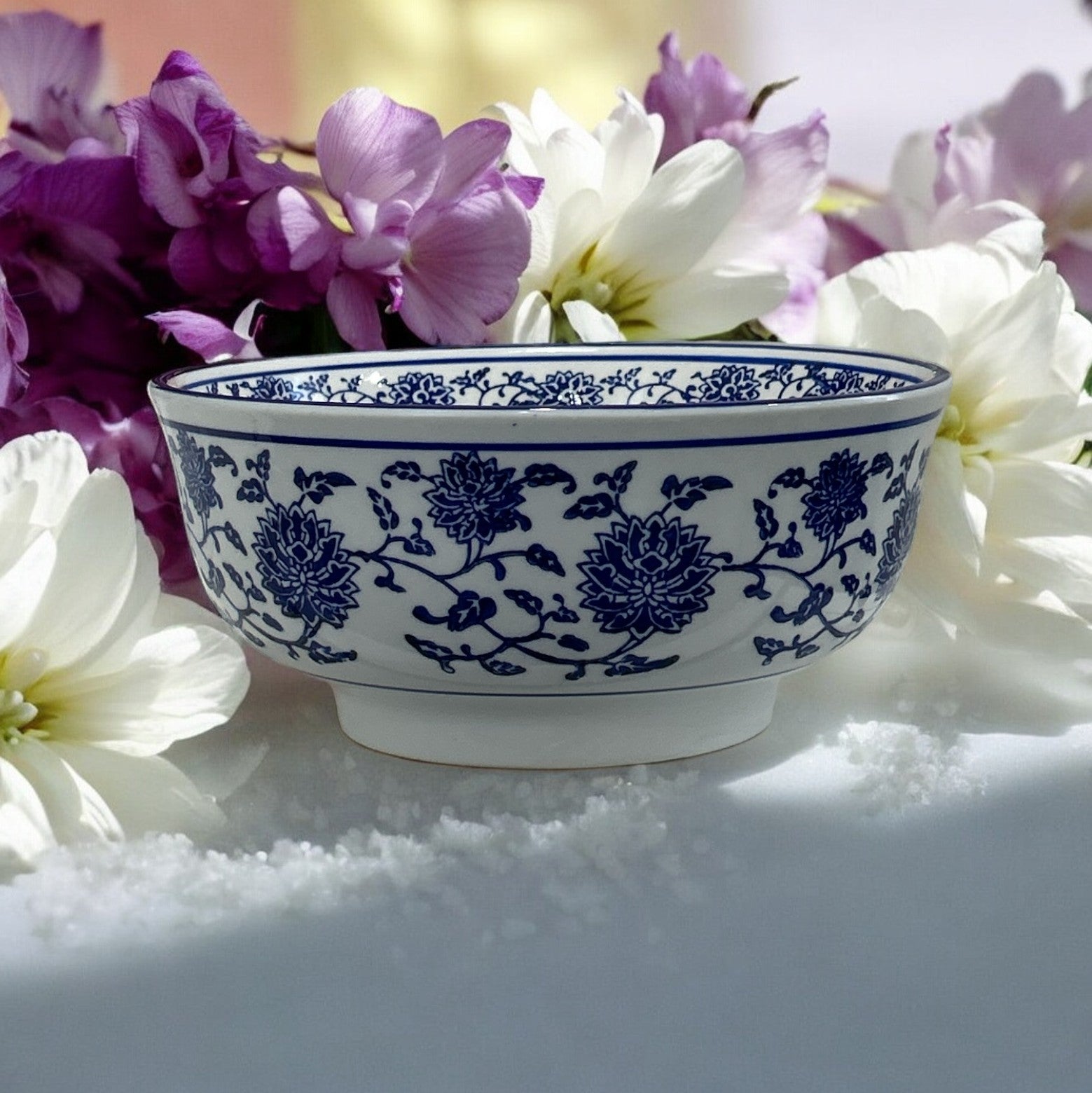 Yorktown — Blue & White Candle