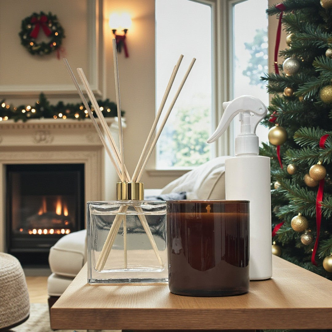 Evergreen and The Noble Train winter forest candles from Bashford and Pitt